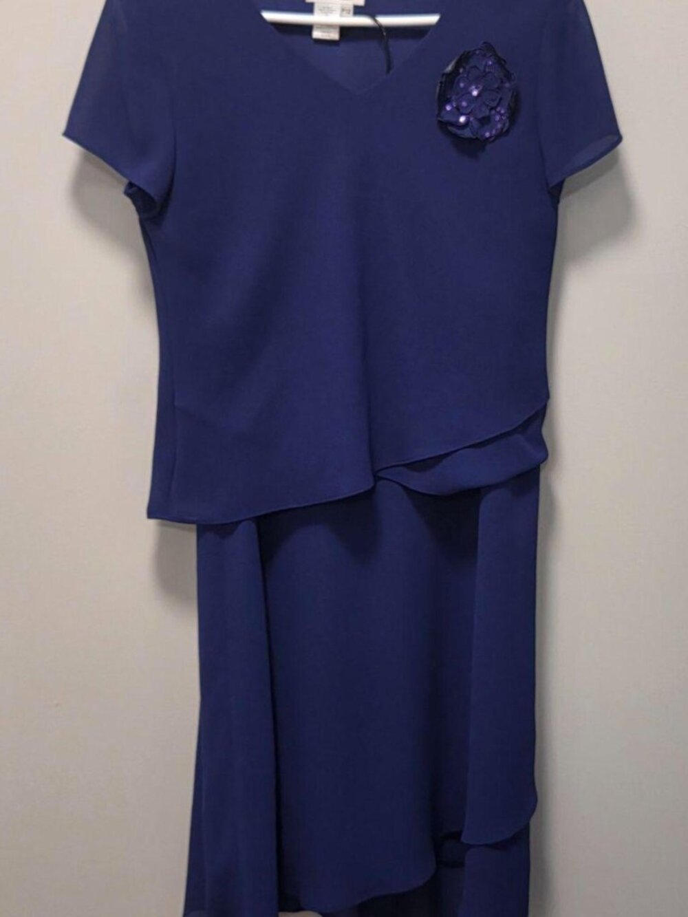 Coldwater Creek Two Piece Blouse and Skirt Set Women's Size 12 Petite